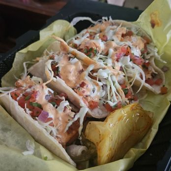 La Baja Cevicheria - Four Shrimp Tacos - Seafood Near Me - Orange, California La Baja Cevicheria - Four Shrimp Tacos - Seafood Near Me - Orange, California
