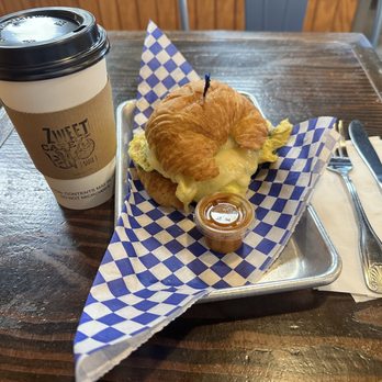 Zweet Cafe - Breakfast Sandwich and Brewed Coffee - Large - Coffee & Tea Near Me - Los Angeles, California
