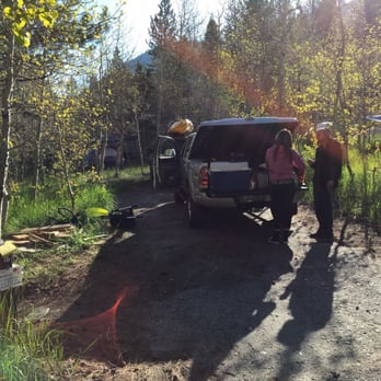 Reversed Creek Campground - Driveway was long enough for two trucks. - Campgrounds Near Me - June Lake, California Reversed Creek Campground - Driveway was long enough for two trucks. - Campgrounds Near Me - June Lake, California