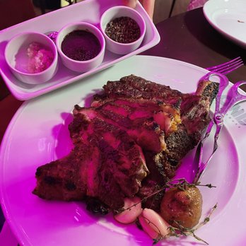 One Steakhouse - Off menu bone in cowboy ribeye... perfect for two people! Don't forget to try the salt! - Steakhouses Near Me - Las Vegas, Nevada One Steakhouse - Off menu bone in cowboy ribeye... perfect for two people! Don't forget to try the salt! - Steakhouses Near Me - Las Vegas, Nevada