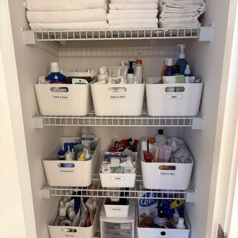 Gretchen Johnsrud - Bathroom Linen Closet - Home Organization Near Me Gretchen Johnsrud - Bathroom Linen Closet - Home Organization Near Me