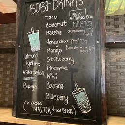 Boba menu Boba menu