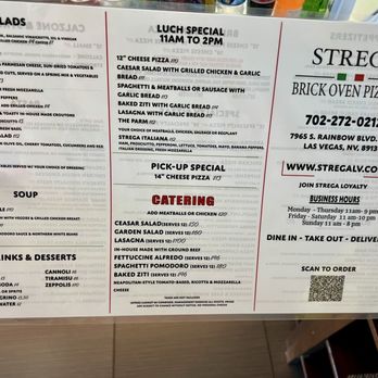 Strega - The menu - Pizza Near Me - Las Vegas, Nevada Strega - The menu - Pizza Near Me - Las Vegas, Nevada
