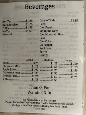 Menu photo 1 Wander In Cafe Janesville, WI