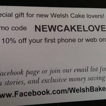 The Welsh Baker - Back of Business Card - Bakeries Near Me - Santa Clarita, California The Welsh Baker - Back of Business Card - Bakeries Near Me - Santa Clarita, California