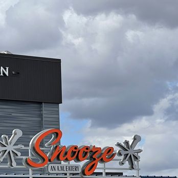 Snooze, an A.M. Eatery -  the sign for the restaurant - Breakfast & Brunch Near Me - Tucson, Arizona
