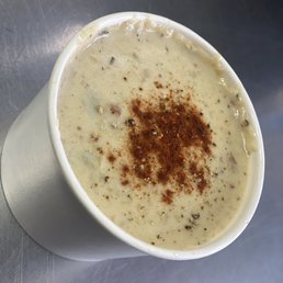 The most incredible clam chowder!! Comes with bread not pictured. The most incredible clam chowder!! Comes with bread not pictured.