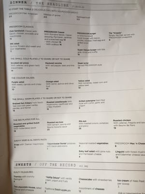 Menu photo 4 Pressroom Amsterdam Amsterdam, NH Menu photo 4 Pressroom Amsterdam Amsterdam, NH