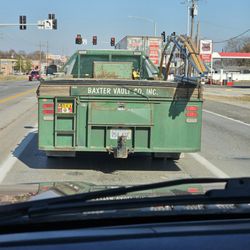 Baxter Vaults & Monuments - This is the truck that was driving recklessly in Neosho,  MO, on 12/4/2024