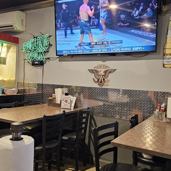 Black Pelican - a television in a restaurant - American Near Me - Wyndmere, North Dakota