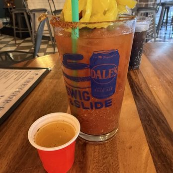 Treylor Park - Hitch - Bloody Mary all the way. Pickle juice shooter. - New American Near Me - Savannah, Georgia Treylor Park - Hitch - Bloody Mary all the way. Pickle juice shooter. - New American Near Me - Savannah, Georgia