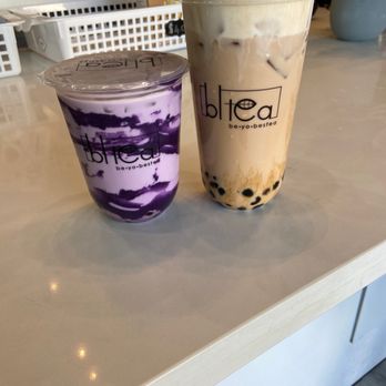 BLTea - Signature brush stroke Ube and Oolong Milk tea with cream cheese! - Bubble Tea Near Me - Los Angeles, California