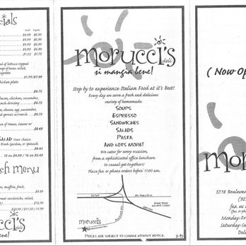 Morucci's Deli - Morucci's Menu 08/25/20 1 - Delis Near Me - Walnut Creek, California Morucci's Deli - Morucci's Menu 08/25/20 1 - Delis Near Me - Walnut Creek, California