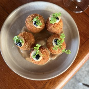 Level 6 - Mushrooms croquettes - Lounges Near Me - Miami, Florida Level 6 - Mushrooms croquettes - Lounges Near Me - Miami, Florida