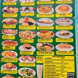 Exotic Latin Grill - Menu