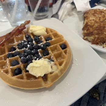 Serendipity Restaurant - Blueberry waffles. absolutely delicious. - Sports Bars Near Me - Redondo Beach, California Serendipity Restaurant - Blueberry waffles. absolutely delicious. - Sports Bars Near Me - Redondo Beach, California
