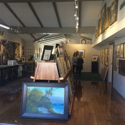 Village Frame & Gallery - I am delighted to have 5 of my 9x12 pastel abstracts at this incredible gallery of Plein air masters hidden in Montecito.
