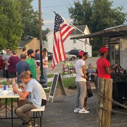 Memphis Blues & BBQ - We even bring tables when it is nice out.