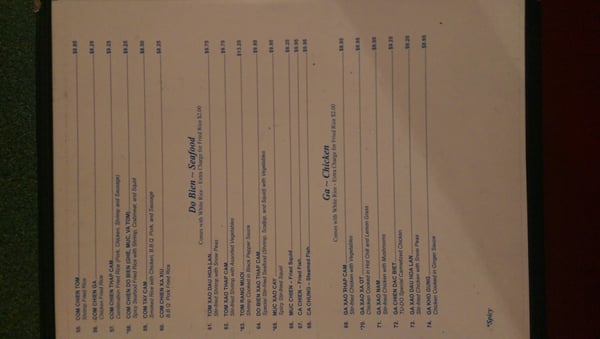 Menu photo 7 Tu-Do Vietnamese Restaurant Pensacola, FL Menu photo 7 Tu-Do Vietnamese Restaurant Pensacola, FL