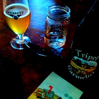 Lux Central - Sharing beer. Tripel Karmeliet $15 - Coffee & Tea Near Me - Phoenix, Arizona