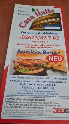 Menu photo 1 Casa Italia Berndorf, 3