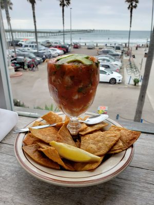 Photo of South Beach Bar & Grille - San Diego, CA, US. Ceviche cocktail