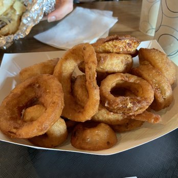 360 Burger - Onion rings - duh! - Burgers Near Me - Cambridge, Ohio