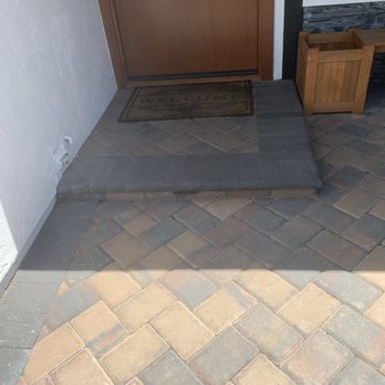Elevated Landscape - Residential Project: Walkway paver installation. - Landscaping Near Me