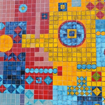 Naples Botanical Garden - Gorgeous tile artwork that greats you - Botanical Gardens Near Me - Naples, Florida