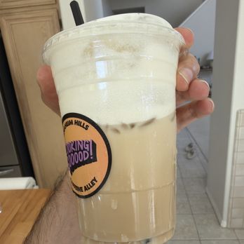 Kaffeine Alley - english toffee latte w/ oat milk - Coffee & Tea Near Me - Anaheim, California Kaffeine Alley - english toffee latte w/ oat milk - Coffee & Tea Near Me - Anaheim, California