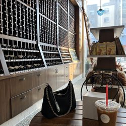 Haute Mess - Wine wall! So many great options.