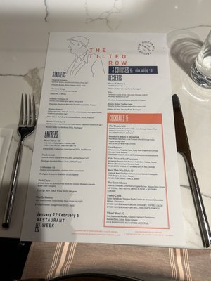 The Tilted Row by null