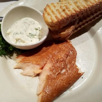 Houston's Restaurant - Smoked salmon with toasted bread - New American Near Me - Irvine, California Houston's Restaurant - Smoked salmon with toasted bread - New American Near Me - Irvine, California