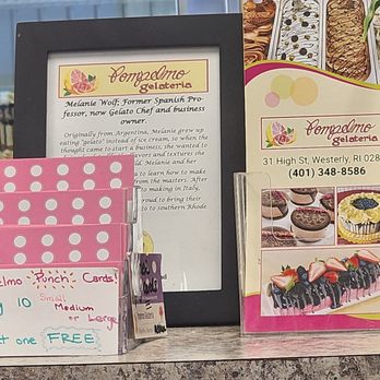 Pompelmo Gelateria - Story about the owner and frequent card - Gelato Near Me - Westerly, Rhode Island