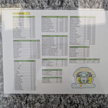Fruit N Boba Tea - Menu as of 4/13/25 - Juice Bars & Smoothies Near Me - Rockville, Maryland Fruit N Boba Tea - Menu as of 4/13/25 - Juice Bars & Smoothies Near Me - Rockville, Maryland