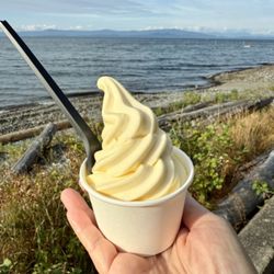 Shore Restaurant - Who knew there's a pup cup size of the dole whip? for when you want just a little sweet and tangy pineapple treat!