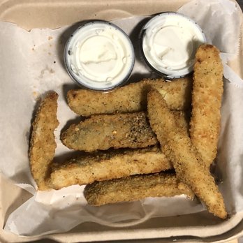 Engine No 9 - Fried Dill Pickle Spears - Burgers Near Me - Saint Petersburg, Florida