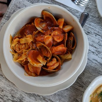 Luff's Fish House - Marinara Seafood Fettuccini - just ok - Seafood Near Me - Boca Raton, Florida