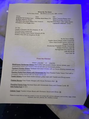 Menu photo 1 Sapphire  Providence, RI