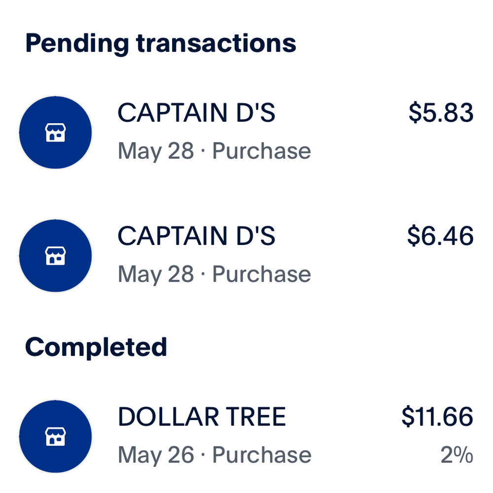 Captain D's - Both pending transactions - Seafood Near Me - Garland, Texas