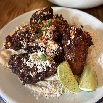 Low Bar - Corn & Sweet Potato Fritters - Cocktail Bars Near Me - Oakland, California Low Bar - Corn & Sweet Potato Fritters - Cocktail Bars Near Me - Oakland, California