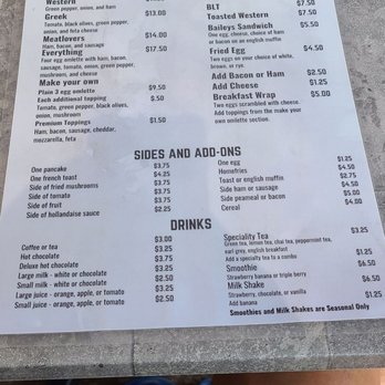 Bailey's Casual Dining - Menu - Diners Near Me - Prince Edward, Ontario