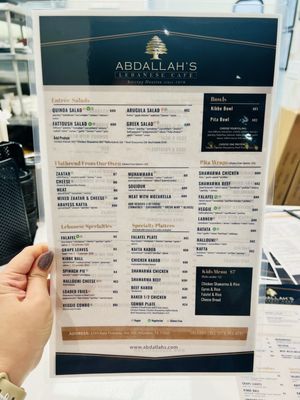 Menu photo 7 Abdallah’s Lebanese Cafe Houston, TX