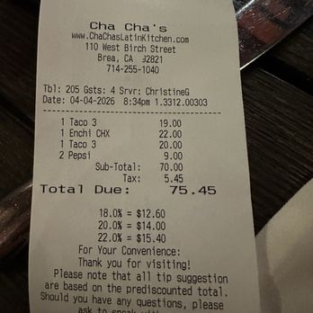Cha Cha's Latin Kitchen - Bars Near Me - Brea, California Cha Cha's Latin Kitchen - Bars Near Me - Brea, California