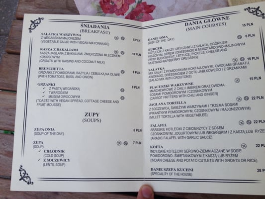 Menu photo 2 Ciasna Toruń, KP