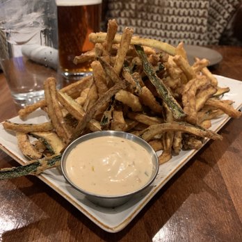 Restoration at Old Trail - a plate of french fries with dipping sauce - New American Near Me - Crozet, Virginia Restoration at Old Trail - a plate of french fries with dipping sauce - New American Near Me - Crozet, Virginia