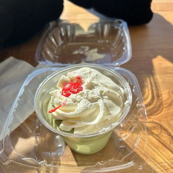 Hopscotch - Matcha Panna Cotta - Cupcakes Near Me - Champaign, Illinois