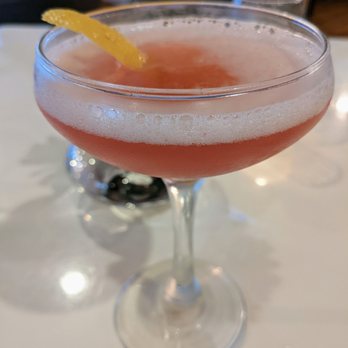 Elements - Elementini. $13. Absolut, PAMA Pomegranate Liqueur, lemon juice, club soda. - Asian Fusion Near Me - Chapel Hill, North Carolina