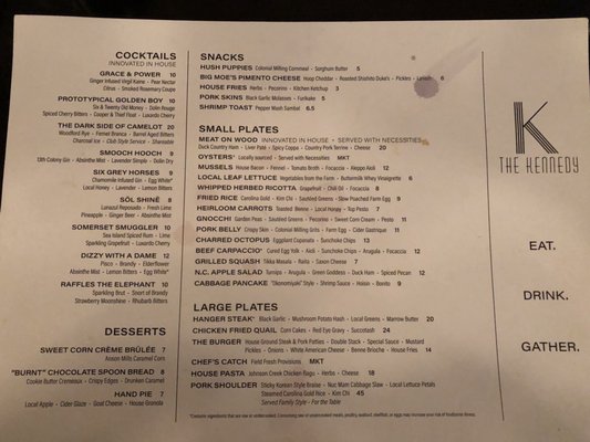 Menu photo 6 The Kennedy Spartanburg, SC