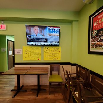 Lazeez Shawarma - a television in a restaurant - Middle Eastern Near Me - Mississauga, Ontario Lazeez Shawarma - a television in a restaurant - Middle Eastern Near Me - Mississauga, Ontario